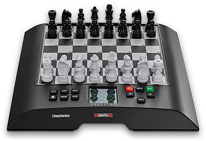Millennium Chess MIL816 Chess Genius Electronic Chess Board, Black