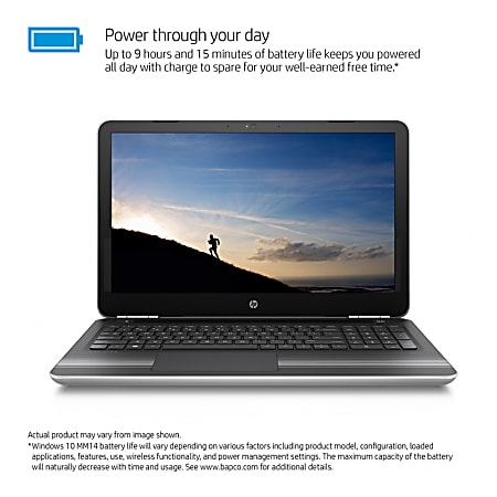 HP Pavilion Laptop, 15.6" Screen, 6th Gen Intel® Core™ i7, 8GB Memory, 1TB Hard Drive, Windows® 10 Home