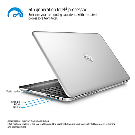HP Pavilion Laptop, 15.6" Screen, 6th Gen Intel® Core™ i7, 8GB Memory, 1TB Hard Drive, Windows® 10 Home