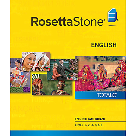Rosetta Stone English (American) Level 1-5 Set - Academic Training Course - English - 1-5 Level - Download