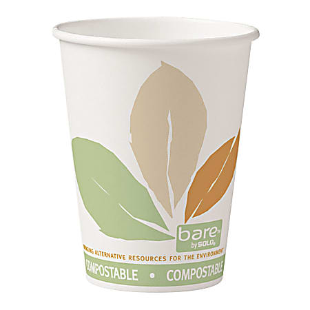 Dart® Bare® Eco-Forward® PLA Paper Hot Cups, 12