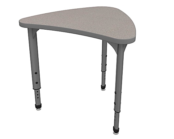 Marco Group Apex™ Series Adjustable Chevron 30"W Student Desk Student Desk, Gray Nebula/Gray