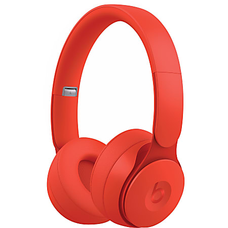 Beats by Dr. Dre Solo Pro Wireless Noise Cancelling Headphones - More Matte Collection - Red - Stereo - Wireless - Bluetooth - Over-the-head - Binaural - Circumaural - Noise Canceling - Red