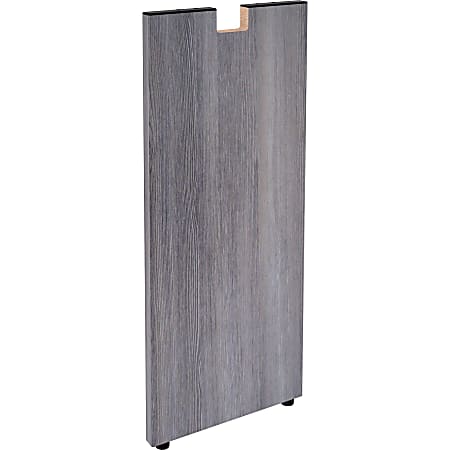 Lorell® Essentials Series Credenza Half Leg, Weathered Charcoal