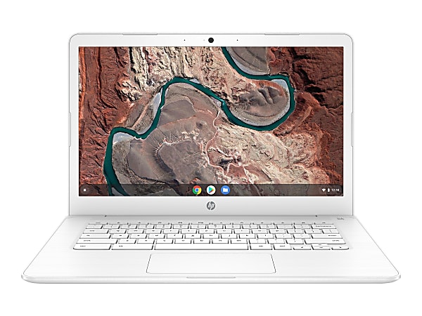HP Chromebook 14-db0050nr - AMD A4 - 9120C / up to 2.4 GHz - Chrome OS - Radeon R4 - 4 GB RAM - 32 GB eMMC - 14" IPS 1920 x 1080 (Full HD) - Wi-Fi 5 - snow white, textured finish - kbd: US