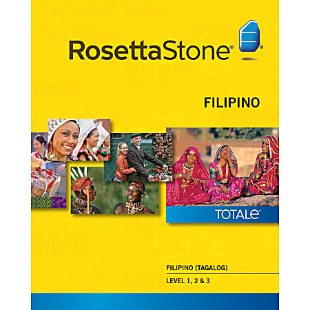 The Rosetta Stone Filipino (Tagalog) Level 1, 2 & 3 Set - (v. 4) - license - up to 2 computers, up to 5 household users - download - Win