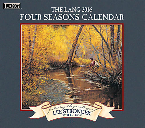 LANG Monthly Wall Calendar, 13 3/8" x 12", Four Seasons, January-December 2016