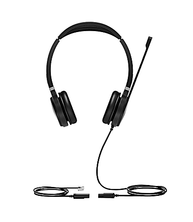 Yealink YHS36 Dual Wired Headset, Black, YEA-YHS36-DUAL