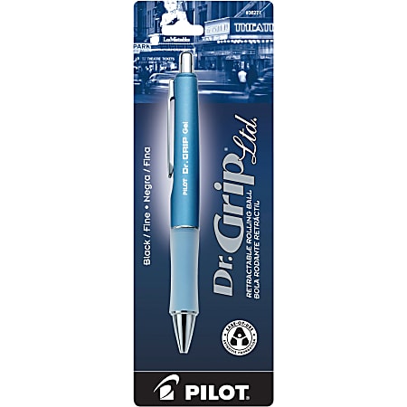 Pilot Dr. Grip LTD Gel Rollerball Pen Fine Point 0.7 mm Ice Blue
