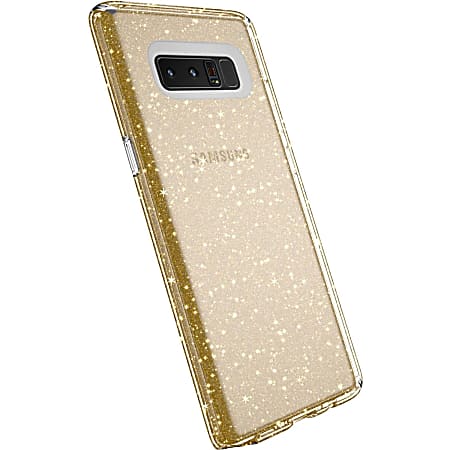 Speck Presidio Clear + Glitter Smartphone Case - For Smartphone - Embedded Glitter Crystals - Clear, Glitter Gold