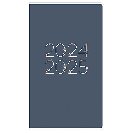 2024 2025 Blue Sky Ashlyn 24 Month Planning Calendar 3 58 x 6 18 Navy Clear  January 2024 to December 2025 143959 - Office Depot
