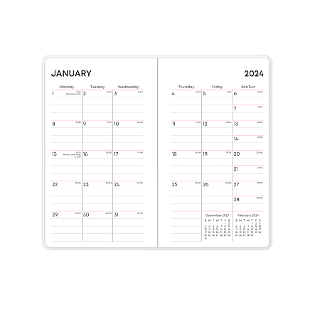 2025 Blue Sky Monthly Planning Calendar