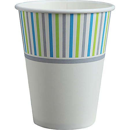 Genuine Joe 10 oz Hot Beverage Cups - 50 / Pack - Assorted - Paper - Hot Chocolate, Cappuccino, Tea, Coffee, Beverage