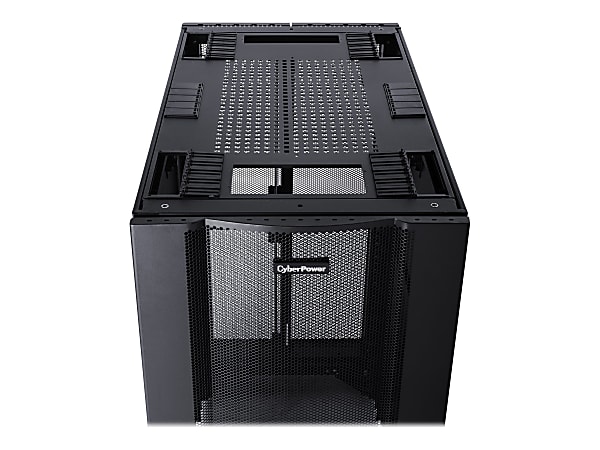 CyberPower Carbon CR24U11001 - Rack cabinet - black, RAL 9005 - 24U - 19"