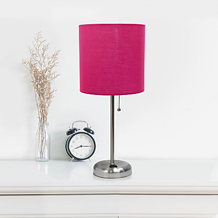 Hot pink table lamp shade on sale
