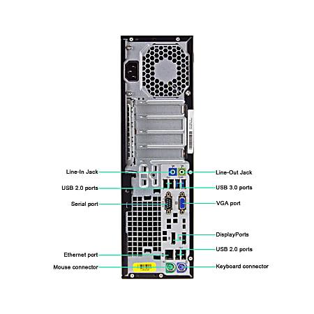 HP EliteDesk 800 G1 - G3220 - 16Go - 250Go · Occasion - PC - Rue du Commerce