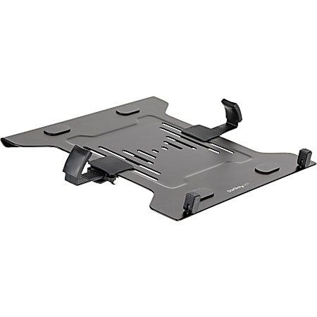 StarTech.com VESA Laptop Tray, Adjustable Monitor Arm Laptop Tray, Secures  Notebooks up to 4.5kg (9.9lb), 75x75 & 100x100 VESA, Ventilated 