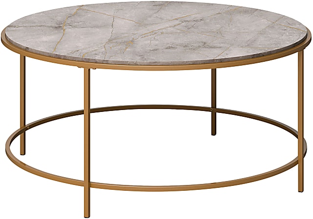 Stone and gold hot sale coffee table