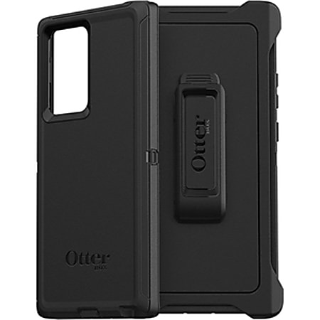 OtterBox Defender Rugged Carrying Case Holster For Samsung Galaxy Note20 Ultra 5G Smartphone, Black