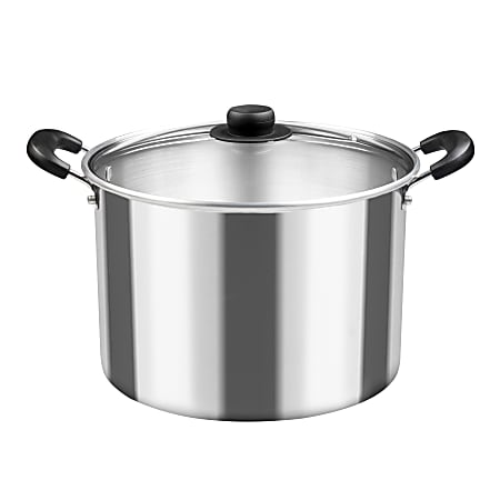 Vasconia® Aluminum Stock Pot, 13 Qt, Silver