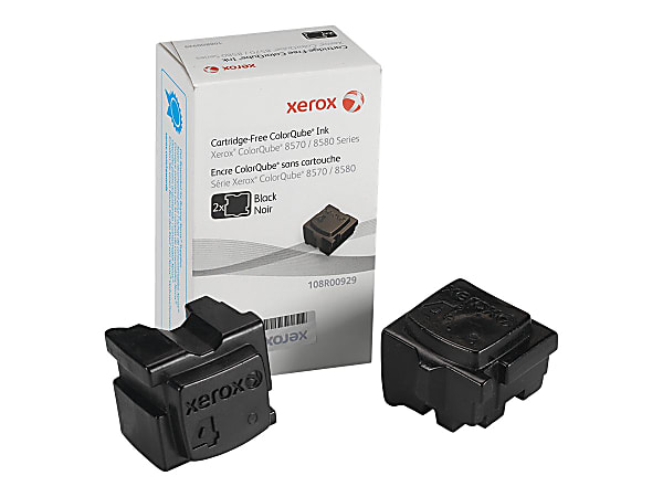 Xerox® 8570 ColorQube Black Ink Sticks, Pack Of 2, 108R00929