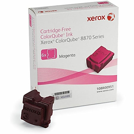 Xerox® 8870 ColorQube Magenta Solid Ink, Pack Of 6, 108R00951