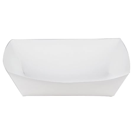 Pactiv Dual Ovenable Paperboard Trays, 5 1/16" x 7 13/16", White/Brown, Pack Of 500
