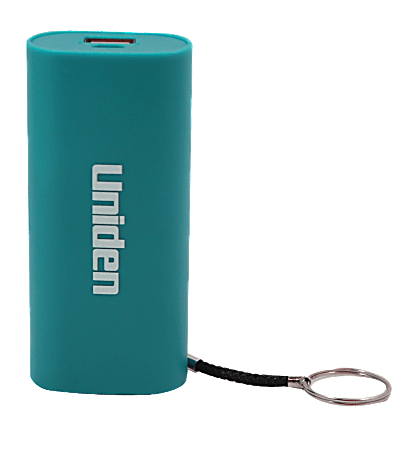 Uniden® Powerbank Portable Battery, 3,000 mAh Capacity, Teal, UN468