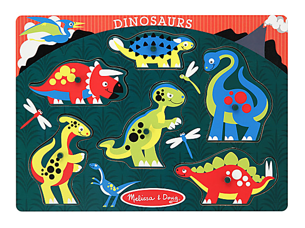 Melissa & Doug Dinosaurs Peg Puzzle