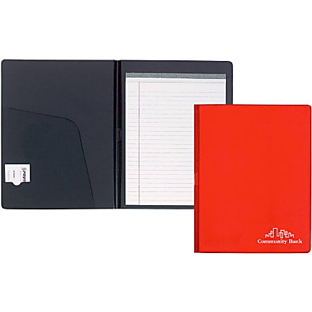 Custom Deluxe Senior-Size Padfolio, 9-5/8" x 12-1/4"