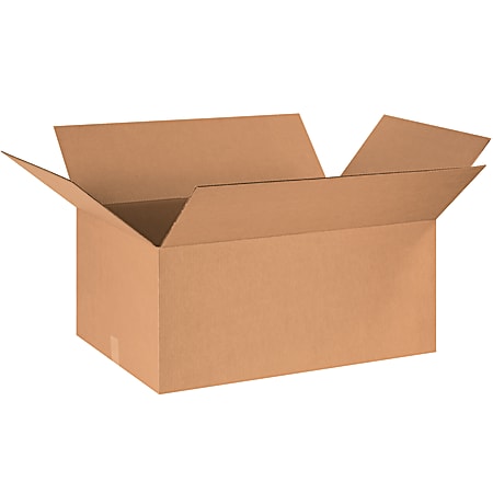 Partners Brand Corrugated Boxes, 18"H x 24"W x 36"D, 15% Recycled, Kraft Brown, Bundle Of 10