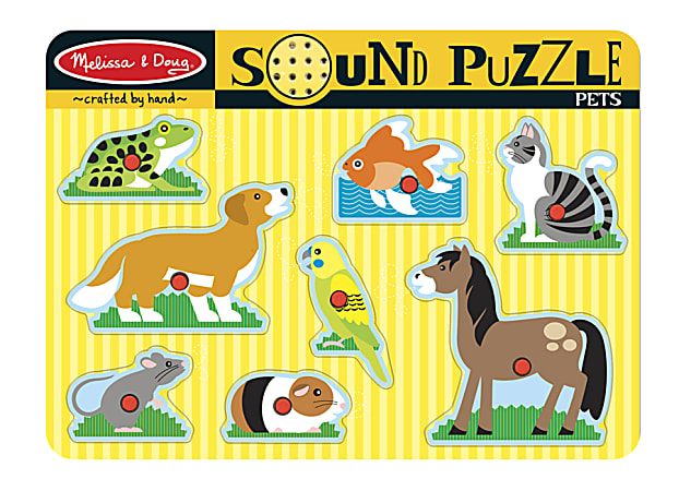 Melissa & Doug Pets 8-Piece Sound Puzzle