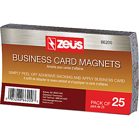 Refige Magnets 25 Just a Click Magna Card Peel & Stick Business
