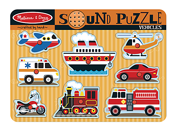 Melissa & Doug Vehicles Sound Puzzle