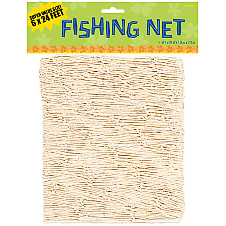 Amscan Summer Luau Big Pack Fish Net, 72" x 288"