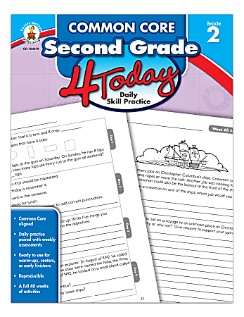 Carson-Dellosa™ Common Core 4 Today Workbook, Grade 2