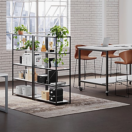 VARI 5 Tier Open Shelf 55 12 H x 30 12 W x 13 12 D White - ODP Business ...