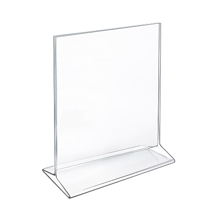 Azar Displays Top-Load Acrylic Sign Holders, 11" x 8 1/2", Clear, Pack Of 10
