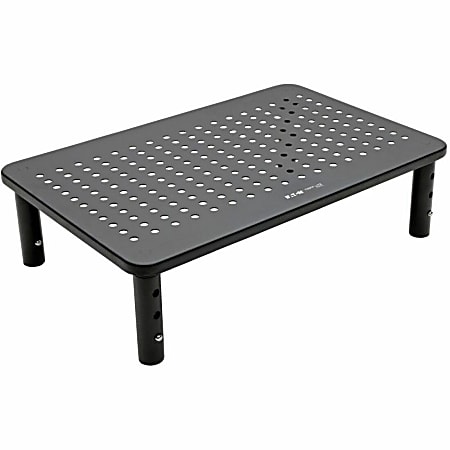 Eaton Tripp Lite Series Monitor Riser for Desk, 14 x 9 in., Height Adjustable, Metal, Black, MR1411M