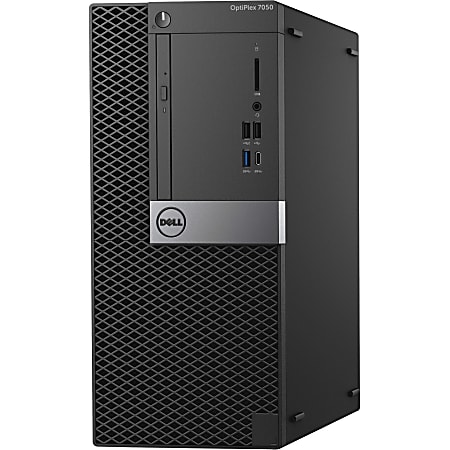 Dell OptiPlex 7000 7050 Desktop Computer - Intel Core i7 7th Gen i7-7700 3.60 GHz - 16 GB RAM DDR4 SDRAM - 256 GB SSD - Tower - Windows 10 Pro 64-bit - AMD Radeon R7 450 4 GB - DVD-Writer - English Keyboard
