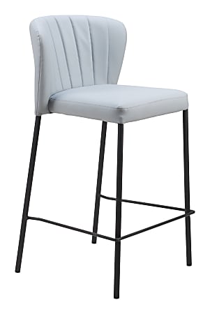 Zuo Linz Counter-Height Stools, Gray, Set Of 2 Stools