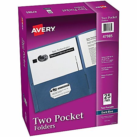Avery® Letter Pocket Folder, 47985CT