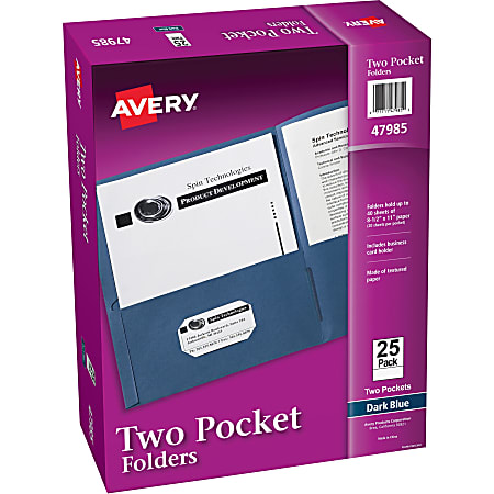 Avery Letter Pocket Folder - 8 1/2 Avery Letter Pocket Folder - 8 1/2