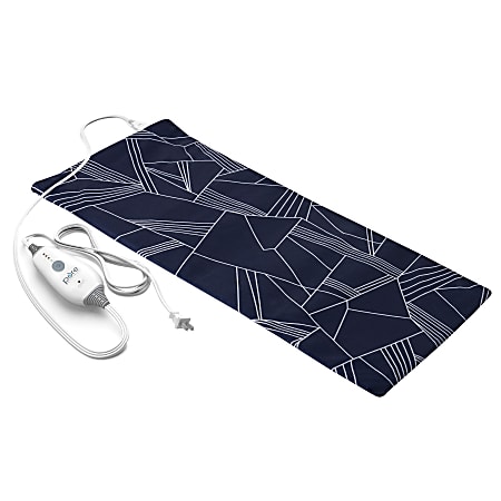 Pure Enrichment PureRelief Express Designer Series Heating Pad, 12" x 15", Navy Graphic