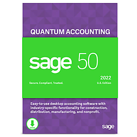 Sage 50 Quantum Accounting 2022 U.S. 5-User (Windows)