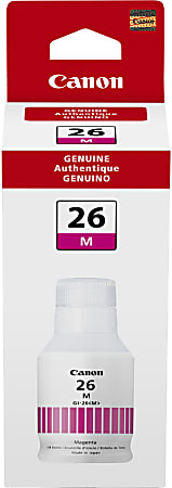 Canon GI-26 High-Yield Pigment Ink Bottle, Magenta