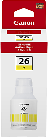 Canon® GI-26 Yellow High-Yield Ink Bottle