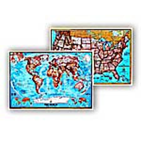 National Geographic Deluxe Laminated Wall Map, World