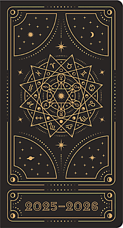 2025-2026 DateWorks Monthly Pocket Planner, 3-1/2" x 6-1/2", Celestial, January To December