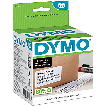 10 Rolls Dymo 30256 Compatible 2-5/16 x 4(59mm x 101mm) Large Shipping Labels,Perforated & Premium Adhesive